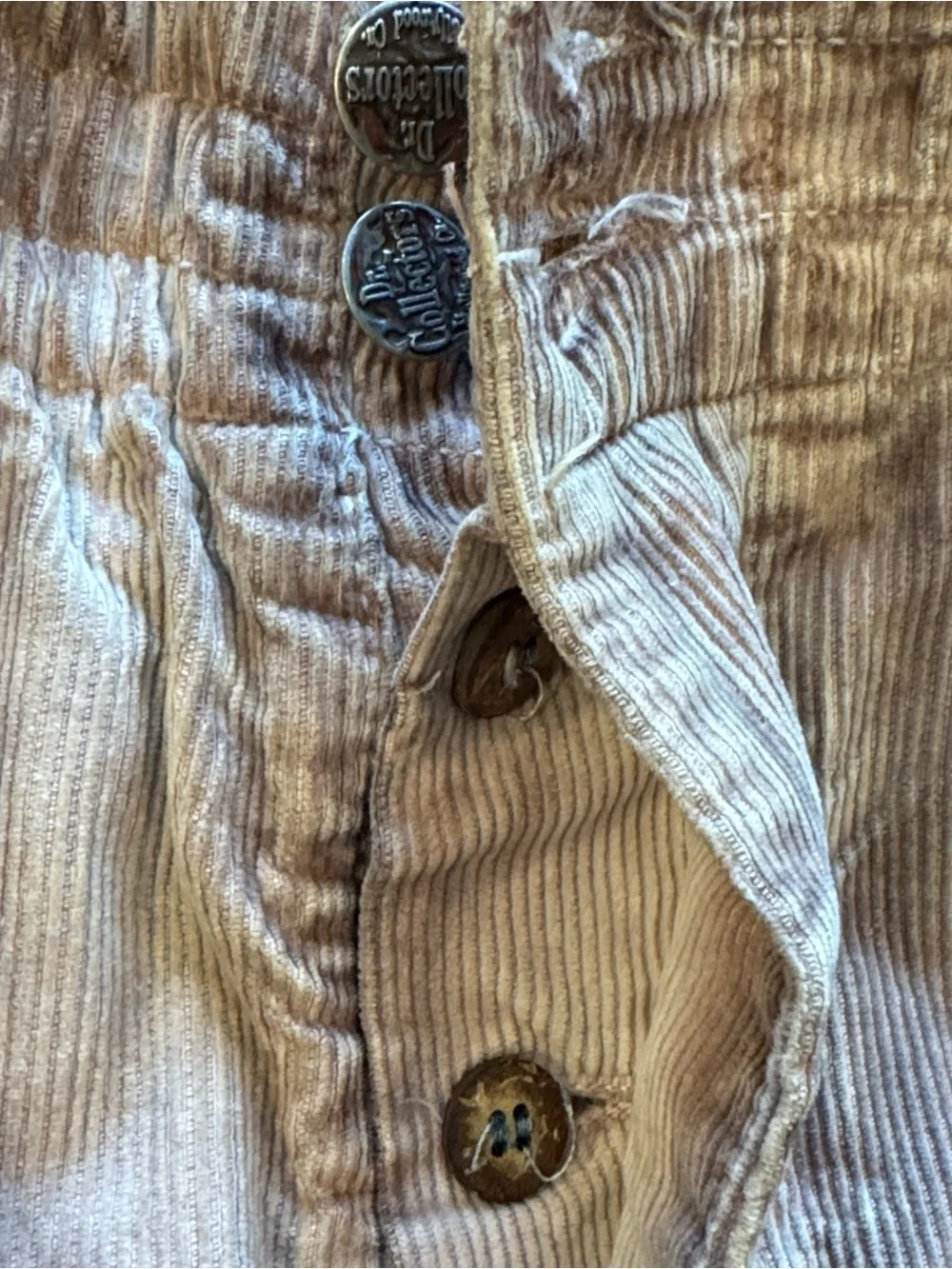 Dr. Collectors Sun Faded Cappuccino Corduroy Barrel Leg Pants Size M